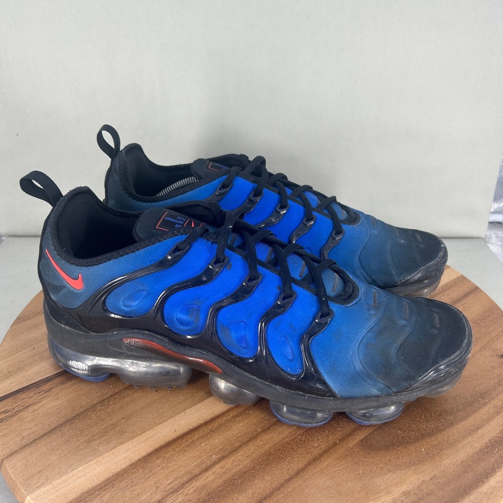 Nike Air VaporMax Plus Black Royal Blue DO6679-001 Mens Size 13 Running Shoes